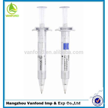 Novelty syringe shaped pen for medicine promotion